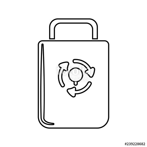 500x500 Bag With Refill Mark Icon Element Of Cyber Security For Mobile