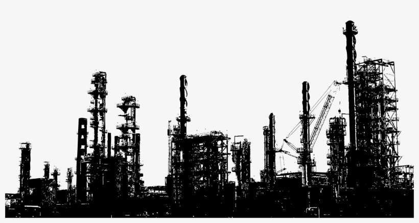 820x438 This Free Icons Png Design Of Oil Refinery Silhouette Png Image