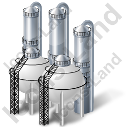 256x256 Oil Refinery Icon, Pngico Icons
