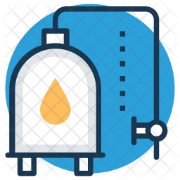 256x256 Oil Refinery Icon Of Colored Outline Style