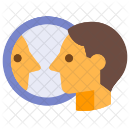 256x256 Reflection Icon Of Flat Style