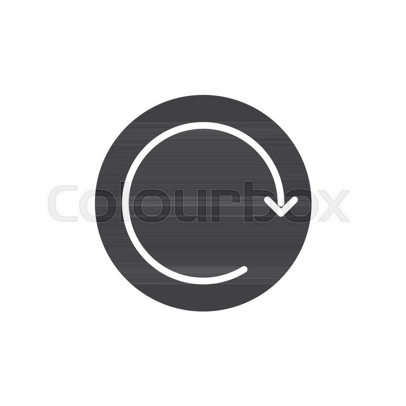 800x800 Refresh Button Icon Vector, Filled Stock Vector Colourbox
