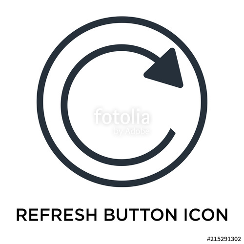 500x500 Refresh Button Icon Isolated On White Background Modern