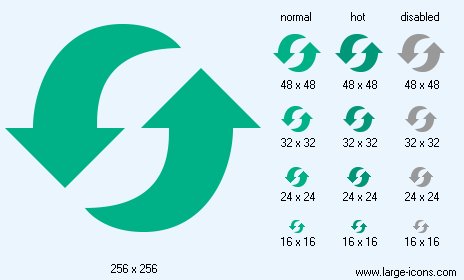464x280 Refresh Icon Image Large Flat Icons