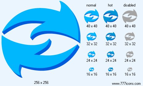 464x280 Refresh Icon Artistic Toolbar Icons
