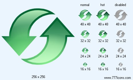 464x280 Refresh Icon Basic Icons For Vista
