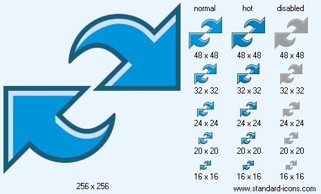 464x280 Refresh Icon Standard Toolbar Icons