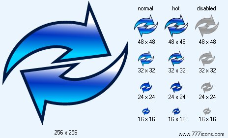 464x280 Refresh Icon Toolbar Icon Set