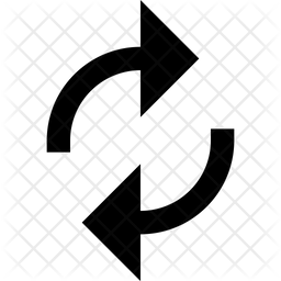 256x256 Refresh Icon Of Glyph Style