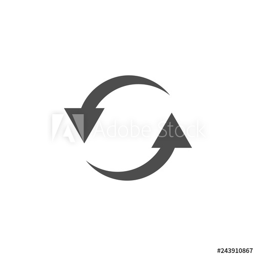 500x500 Reload Refresh Icon Graphic Design Template Vector