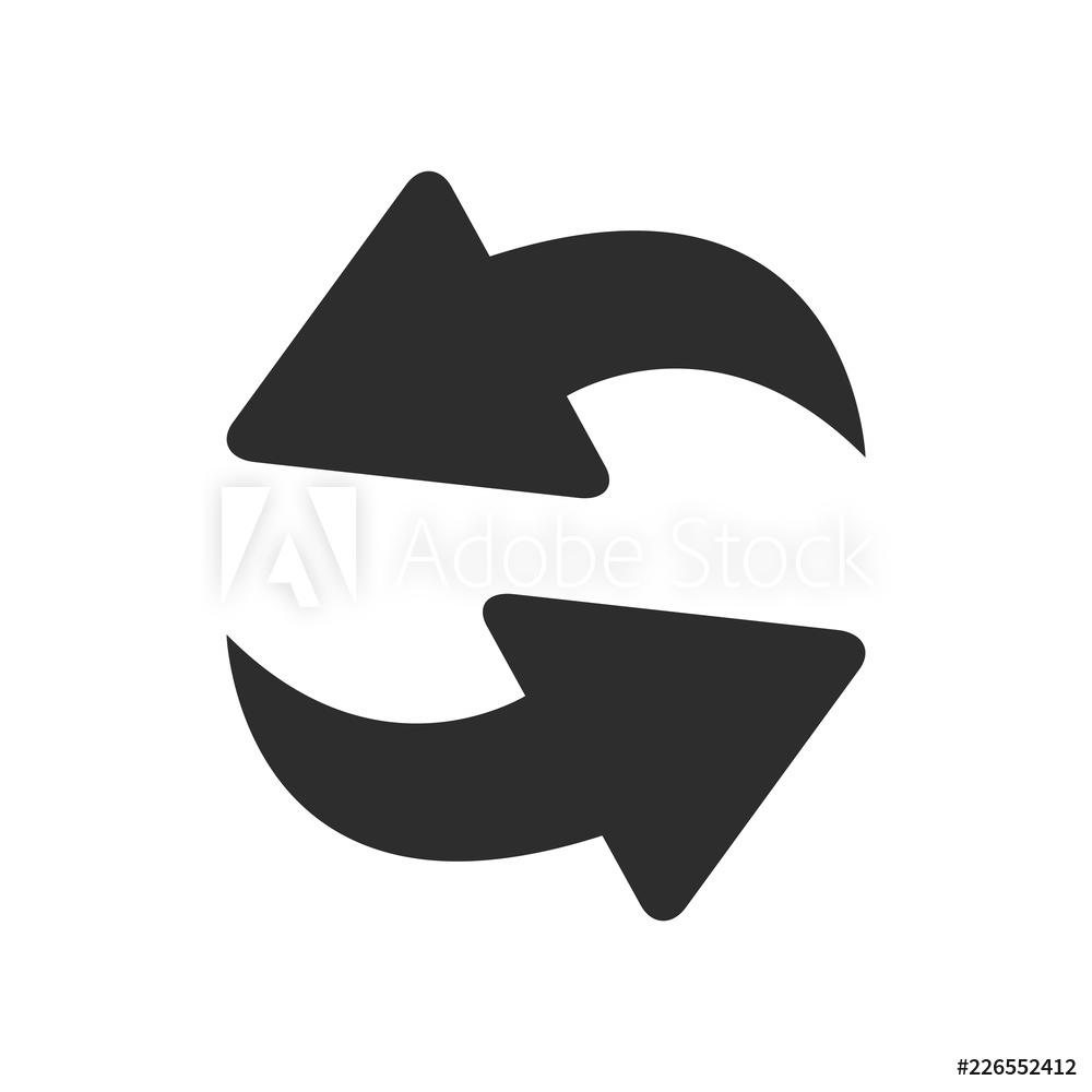 1000x1000 Photo Art Print Refresh Icon, Arrow Vector, Circle Sign