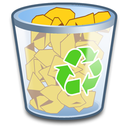 256x256 System Recycle Bin Full Icon Refresh Cl Iconset