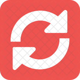 256x256 Refresh Icon Of Glyph Style