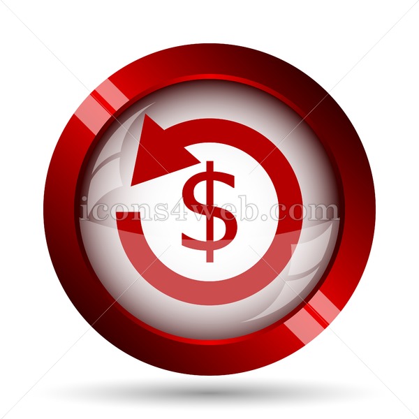 600x600 Refund Sign Website Icon High Quality Web Button