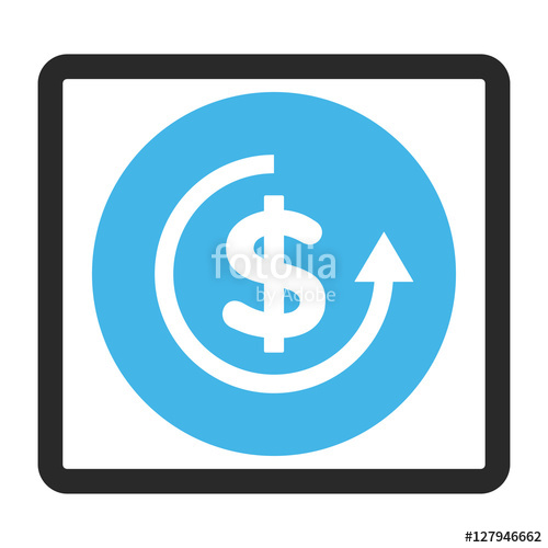 500x500 Refund Vector Icon Image Style Is A Flat Bicolor Icon Symbol