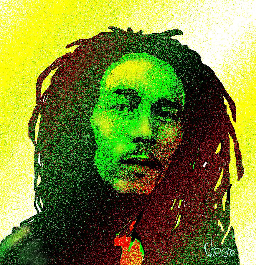 869x900 Reggae Icon Digital Art