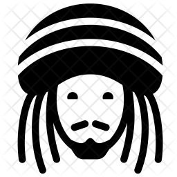 256x256 Reggae Icon Of Glyph Style