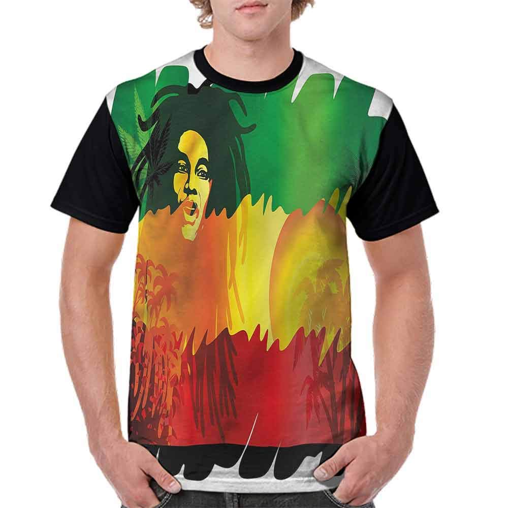 1000x1000 Fashion T Shirt, Reggae Music Singer Icon Fashion
