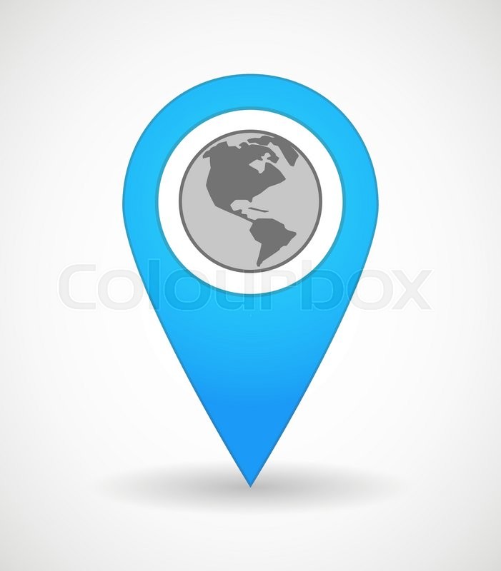 701x800 Illustration Of A Map Mark Icon With Stock Vector Colourbox