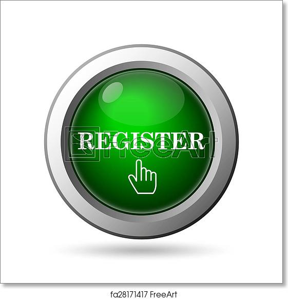 561x581 Free Art Print Of Register Icon Register Icon Internet Button