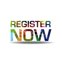 200x200 Register Now Colorful Vector Icon Design Stock Vectors