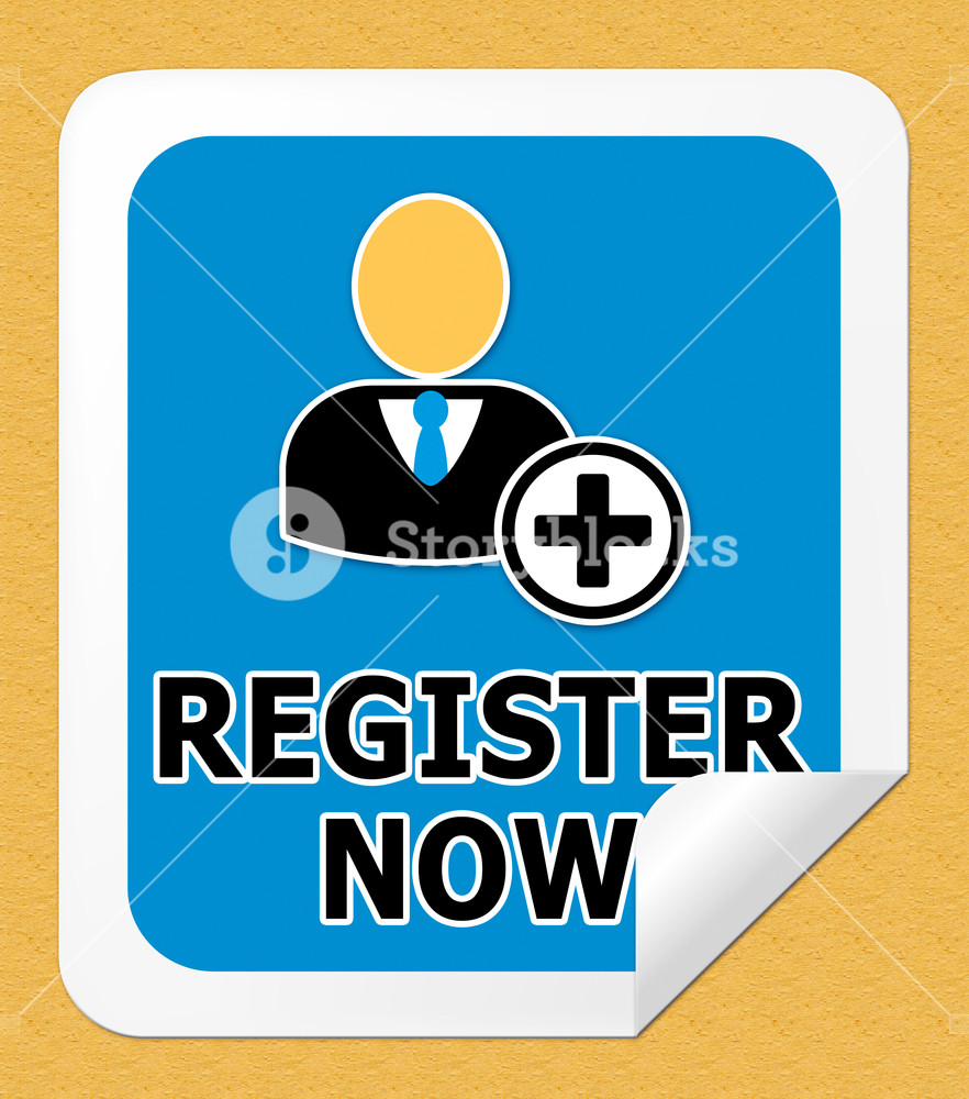 882x1000 Register Now Icon Representing To Sign Up Illustration Royalty