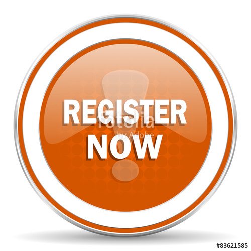 500x500 Register Now Orange Icon Stock Photo And Royalty Free Images