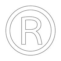 200x200 Registered Trademark Free Vector Art