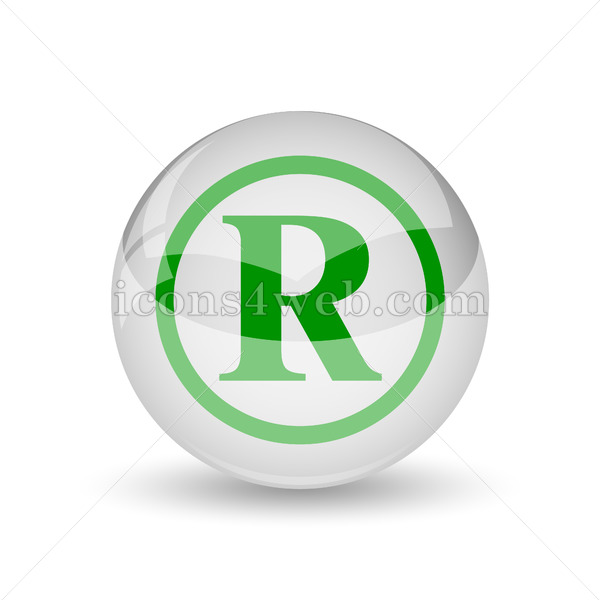 600x600 Registered Mark Glossy Icon Registered Mark Glossy Button