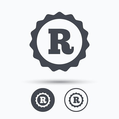 416x416 Registered Trademark Intellectual Premium Clipart