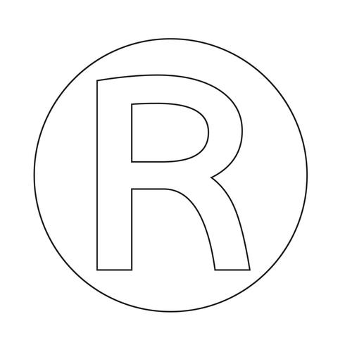 490x490 Registered Trademark Icon Vector