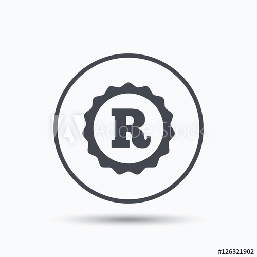 500x500 Registered Trademark Icon Intellectual Work Protection Symbol