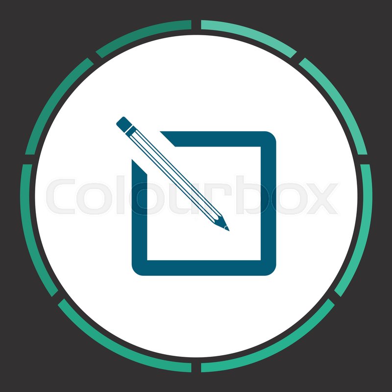 800x800 Registration Icon Vector Flat Simple Stock Vector Colourbox