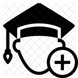 256x256 Student Registration Icon Of Glyph Style