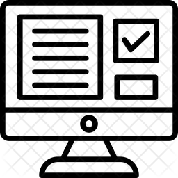 256x256 Online Registration Icon Of Line Style