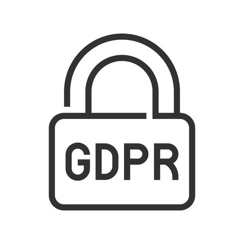 490x490 Gdpr General Data Protection Regulation Icon, Line Style