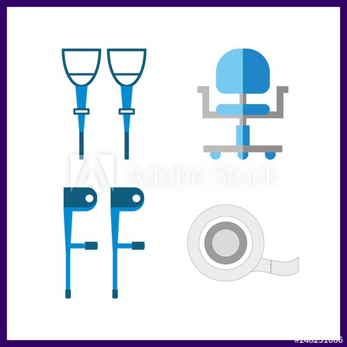 500x500 Rehabilitation Icon Vector Illustration Rehabilitation Set
