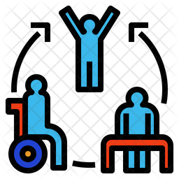 256x256 Rehabilitation Icon Of Colored Outline Style