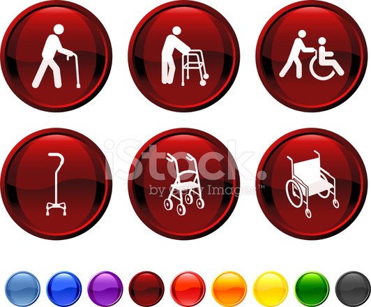 532x440 Rehabilitation Royalty Free Vector Icon Set Stock Vector