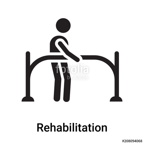 500x500 Rehabilitation Icon Vector Sign And Symbol Isolated On White
