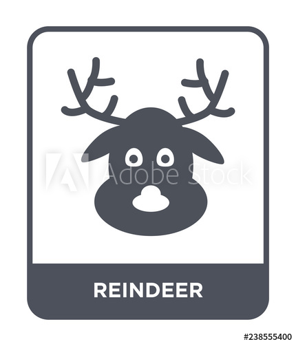 430x500 Reindeer Icon Vector