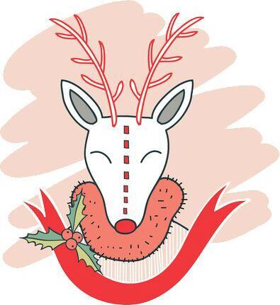 395x431 Dainty Hipster Rustic Christmas Holiday Icon