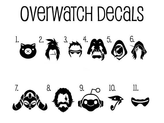 570x428 Overwatch Sticker Overwatch Decal Overwatch Icon Lucio