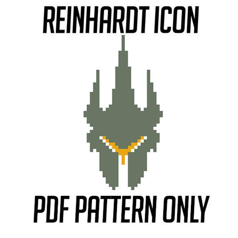 794x794 Overwatch Inspired Reinhardt Icon Pdf Pattern Only Etsy