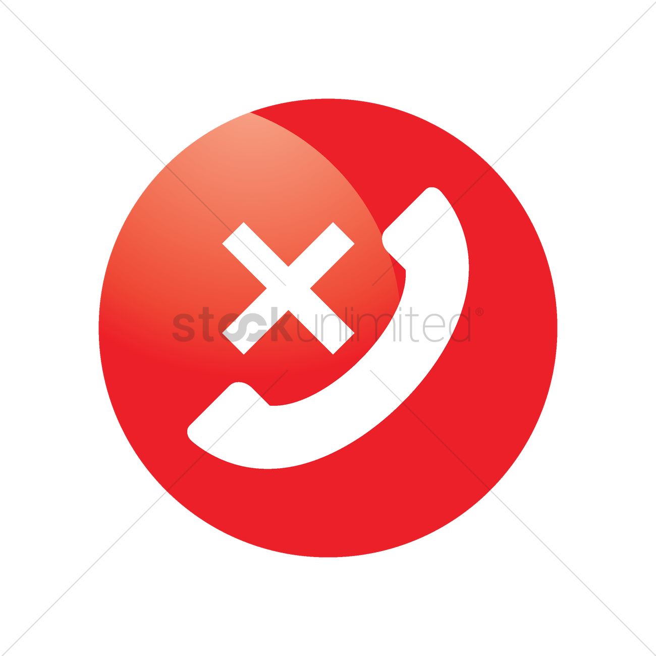 Reject Call Icon Vector Image 1300x1300 Reject Call Icon Vector Image