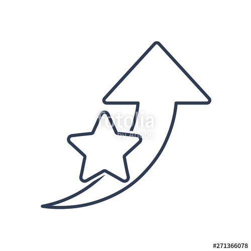 Increase Rating, Relevance Vector Line Icon Star, Arrow Pointer 500x500 Increase Rating, Relevance Vector Line Icon Star, Arrow Pointer