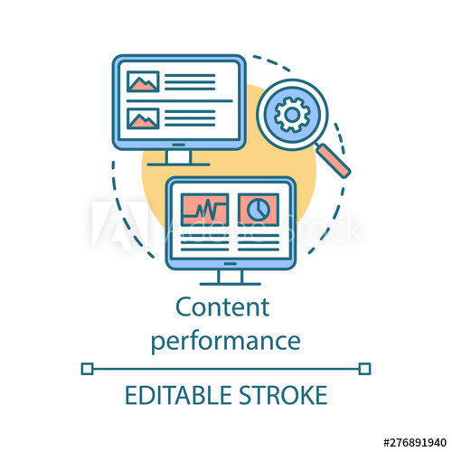 Content Performance Concept Icon Digital Marketing Benefit Idea 500x500 Content Performance Concept Icon Digital Marketing Benefit Idea