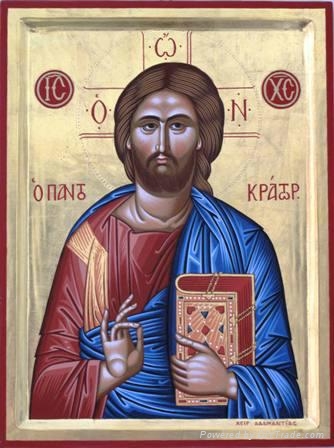 334x448 Religious Icon Of Jesus Christ Pantokrator