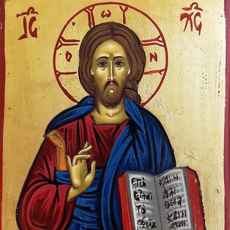 794x793 Orthodox Orthodox Icon Religious Icon Original Icon Jesus Etsy