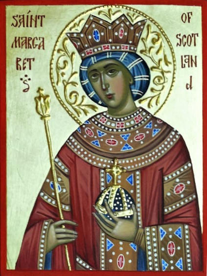 423x564 St Margaret Of Scotland Icon, Saint Art, Religious Icon, Hand